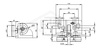 Roller guide GG 1, for counter weight, alu, 115 x 65 x 65 mm, 2 x rollers Ø50 x 18 mm, 1 x Roller Ø50 x 15 mm, VU 93°