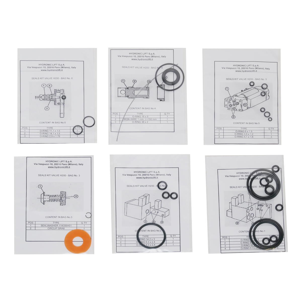 Packningssats för Hydronic 300 (kit)