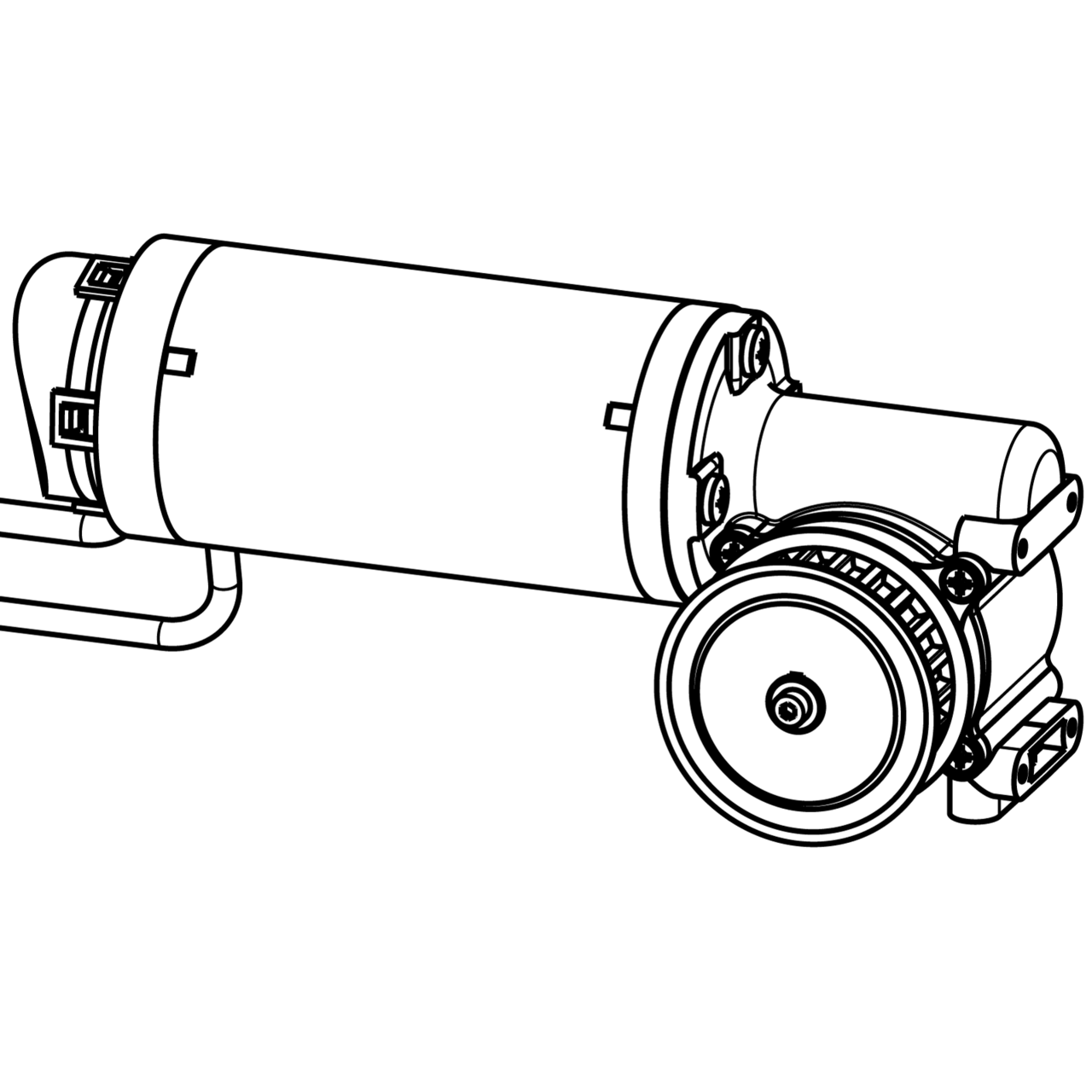 TVE-1 24V motor vänster