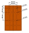 Flatkabelklämma 17x90 Halogenfri, max kabeldimension 17.0 x 90.0 mm